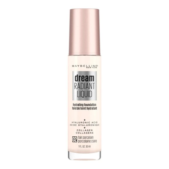 Maybelline Dream Radiant Liquid Hydrating Foundation Fair Porcelain